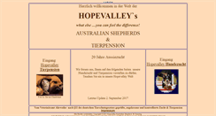 Desktop Screenshot of hopevalley-aussies.de